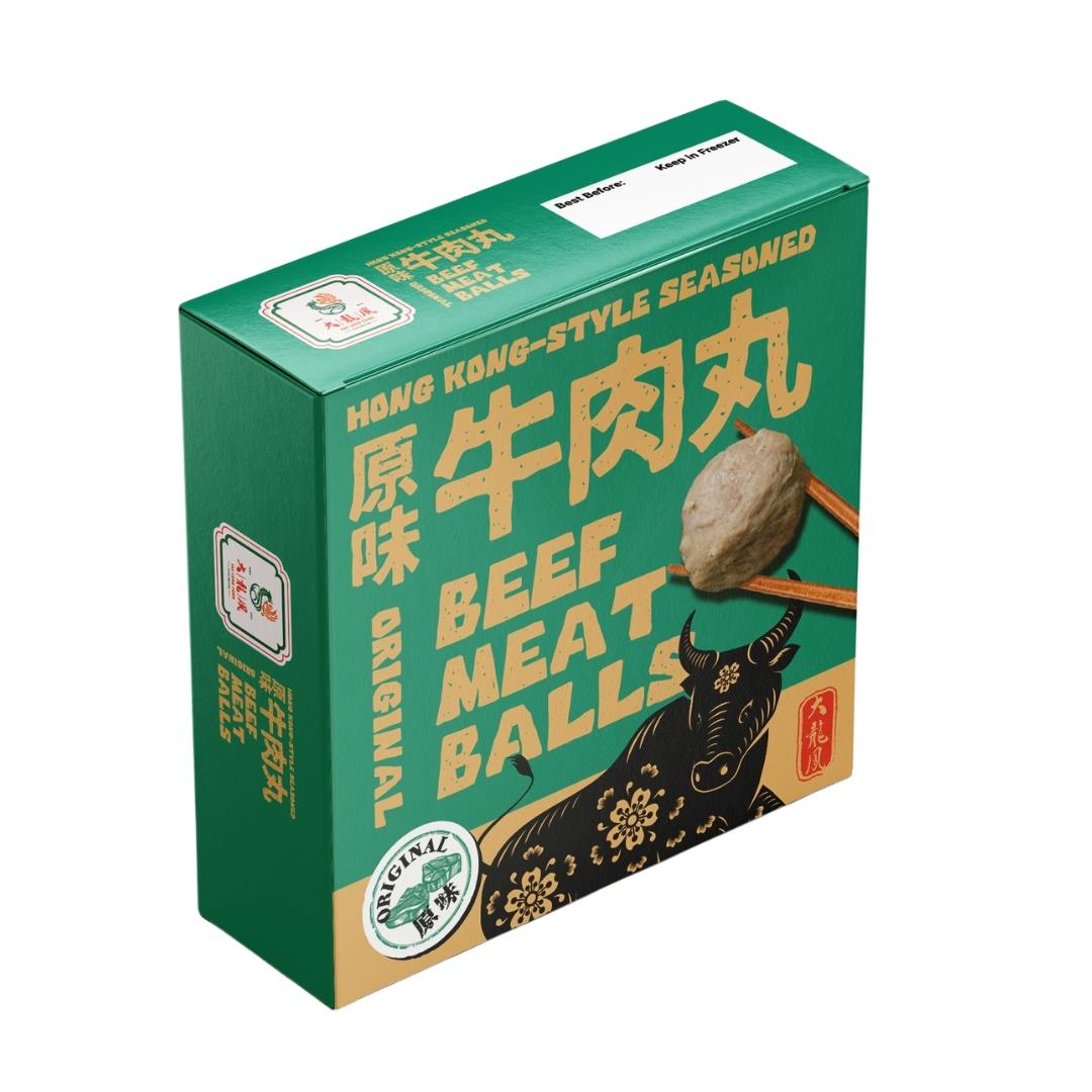 ❄️ Tai Lung Fung Frozen Hong Kong-Style Seasoned Beef Meat Balls (Original) 大龍鳳 原味牛肉丸 28 x 250g