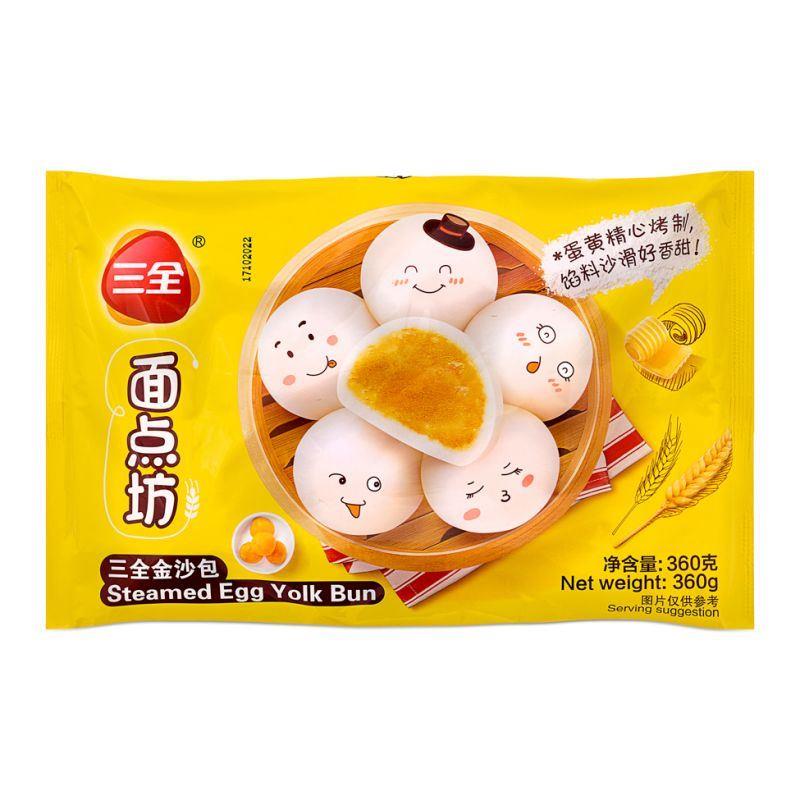 ❄️ Sanquan Steamed Egg Yolk Bun 三全 金沙包 24 x 360g