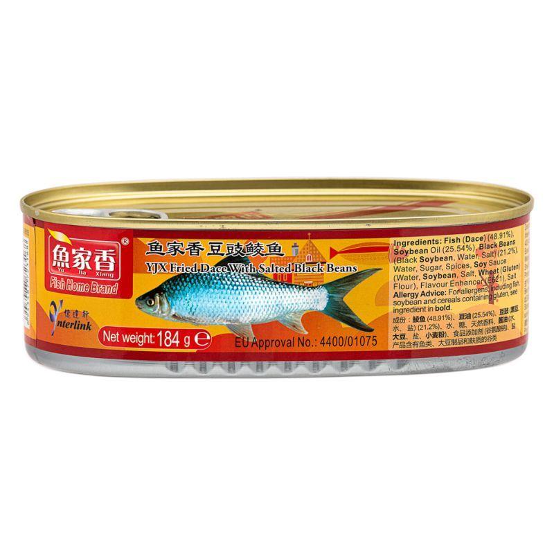 (Case) YJX Fried Dace with Salted Black Beans 魚家香 豆豉鯪魚 184g*24