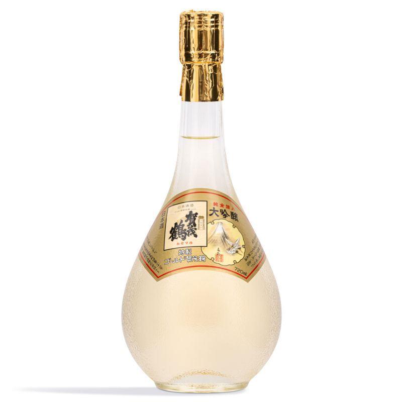 (Case) Kamotsuru Shuzo Tokusei Gold Daiginjo Sake with Sakura Gold Flake 賀茂鶴 特製純金箔入大吟釀 (L) (ABV 16.4%) 720ml*6