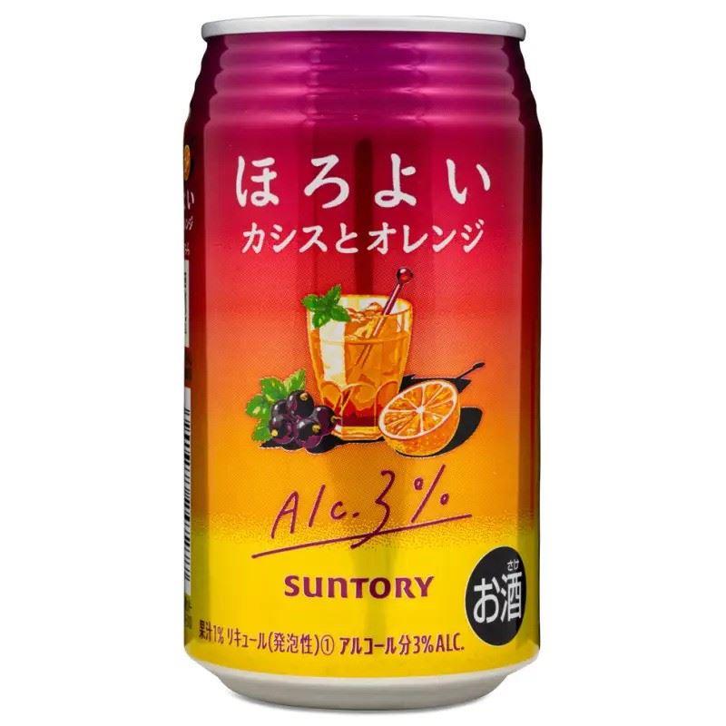 (Case) Suntory Horoyoi Cassis and Orange Chuhai Spritzer ほろよい カシスとオレンジ チューハイです (ABV 3%) 350ml*24