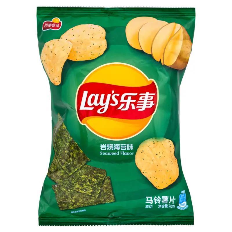 Lay's Potato Chips (Seaweed Flavour) 樂事 馬鈴薯片 (岩燒海苔味) 22 x 70g