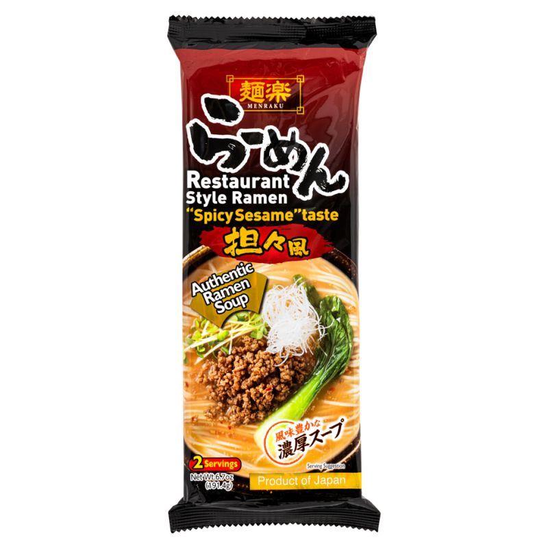 (Case) Hikari Menraku Restaurant Style Ramen (Spicy Sesame Taste) 担タ風 191.4g*12