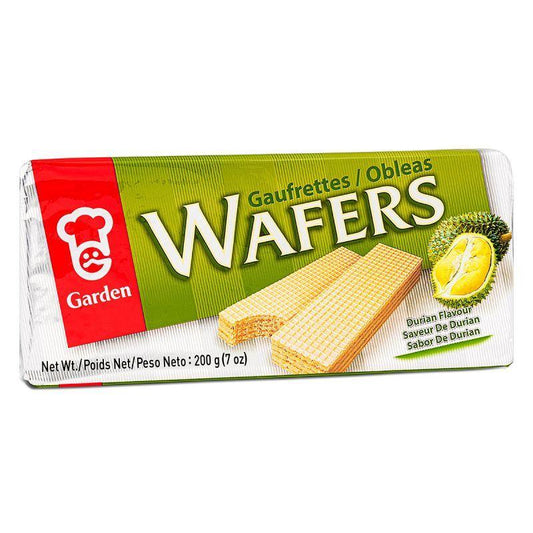(Case) Garden Cream Wafers (Durian Flavour) 嘉頓 忌廉威化 (榴槤味) 200g (4*50g)*12
