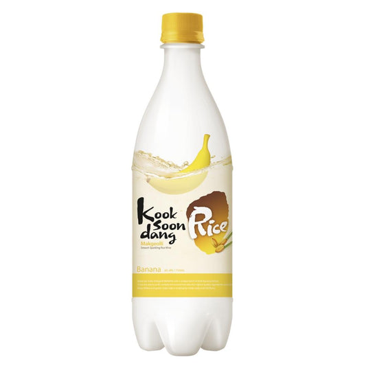 (Case) Kooksoondang Banana Rice Makgeolli Sparkling Rice Wine (ABV 4%) 750ml*20