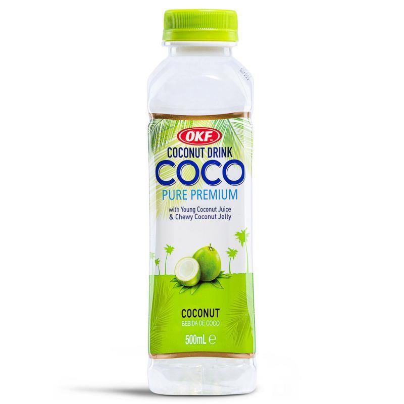 (Case) OKF Coconut Drink with Young Coconut Juice & Chewy Coconut Jelly 500ml*20