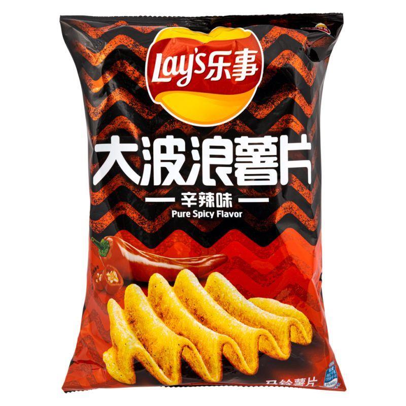 Lay's Potato Chips (Pure Spicy Flavour) 樂事 大波浪薯片 (辛辣味) 22 x 70g