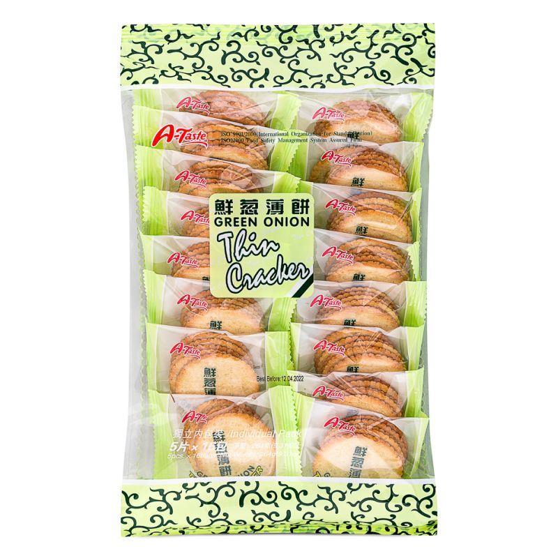 A-Taste Green Onion Thin Cracker 思朗 鮮蔥薄餅 18 x 264g