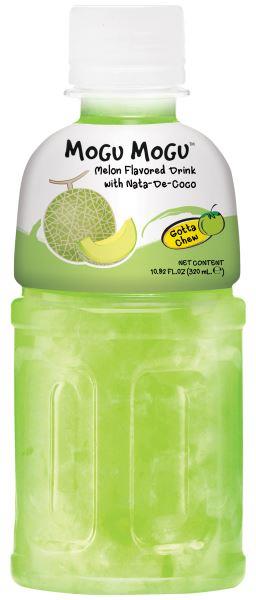 (Case) Mogu Mogu Melon Flavored Drink with Nata De Coco (320ml*6)*4