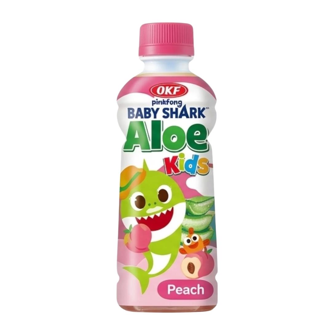 OKF Pinkfong Baby Shark Aloe Kids Drink (Peach Flavour) 24 x 240ml