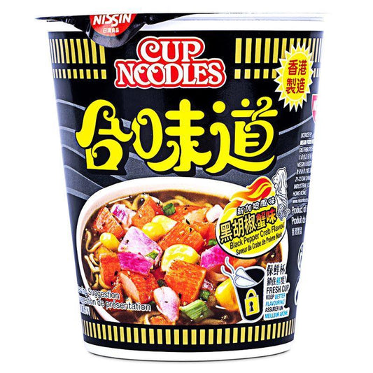 (Case) Nissin Black Pepper Crab Flavour Cup Noodle 合味道 黑胡椒蟹味 杯面 74g*24
