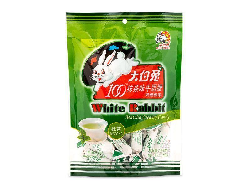 (Case) White Rabbit Matcha Creamy Candy 大白兔 抹茶味牛奶糖 150g*60