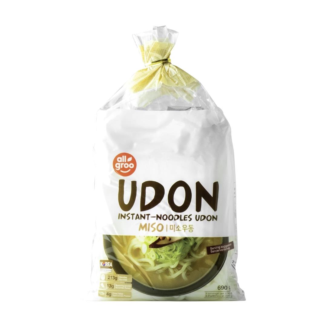 Allgroo Instant Noodles Udon (Miso Flavour) 12 x 690g
