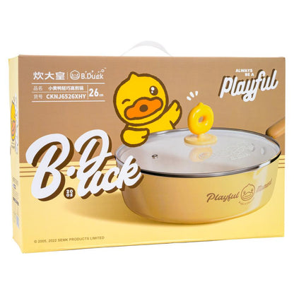 (Case) Cooker King B.Duck Fry Pan with Cover 26cm 炊大皇 黃小鴨輕巧高煎鍋帶蓋 26cm*10