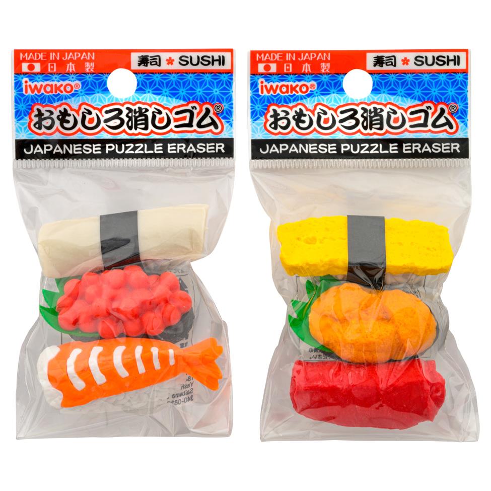 (Case) Japanese Puzzle Eraser (Sushi) 壽司造型橡皮擦 *12