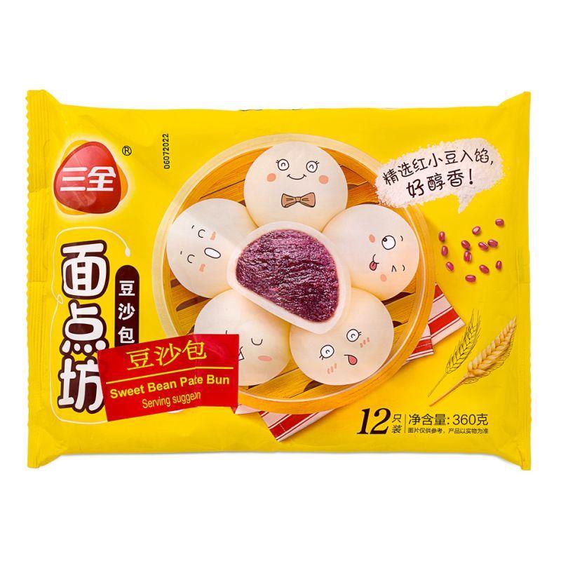 ❄️ Sanquan Sweet Bean Paste Bun 三全 面點坊 豆沙包 24 x 360g