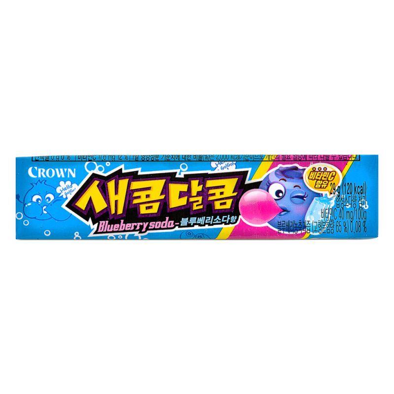 (Case) Crown Secom-Dalcom Candy (Blueberry Soda) 새콤달콤 (블루베리소다향) (29g*15)*6