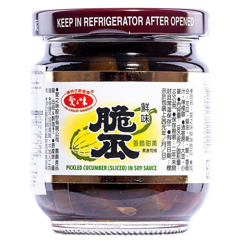 AGV Pickled Cucumber (Sliced) in Soy Sauce 愛之味 鮮味脆瓜 12 x 180g