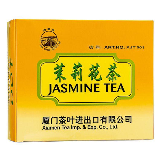 (Case) Sea Dyke  Brand Jasmine Tea Bags (100 Tea Bags) 海堤牌 茉莉花茶 (100包) 200g*24