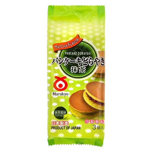 (Case) Marukyo Red Bean Paste Pancake Dorayaki (Matcha) 抹茶紅豆銅鑼燒150g*9