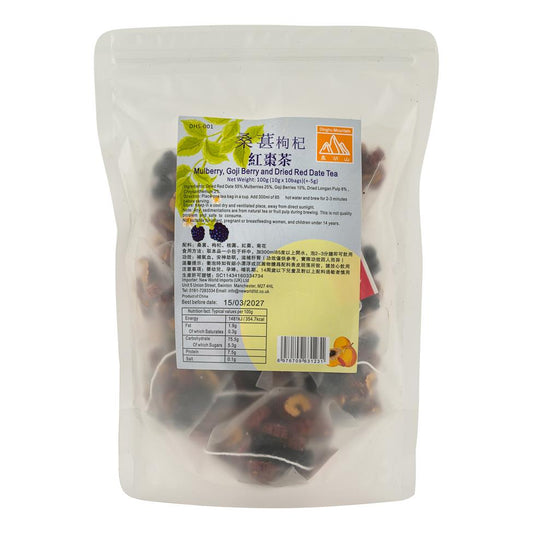 Dinghu Mountain Mulberry Goji Berry and Red Date Tea 鼎湖山 桑葚枸杞紅棗茶 50 x 100g