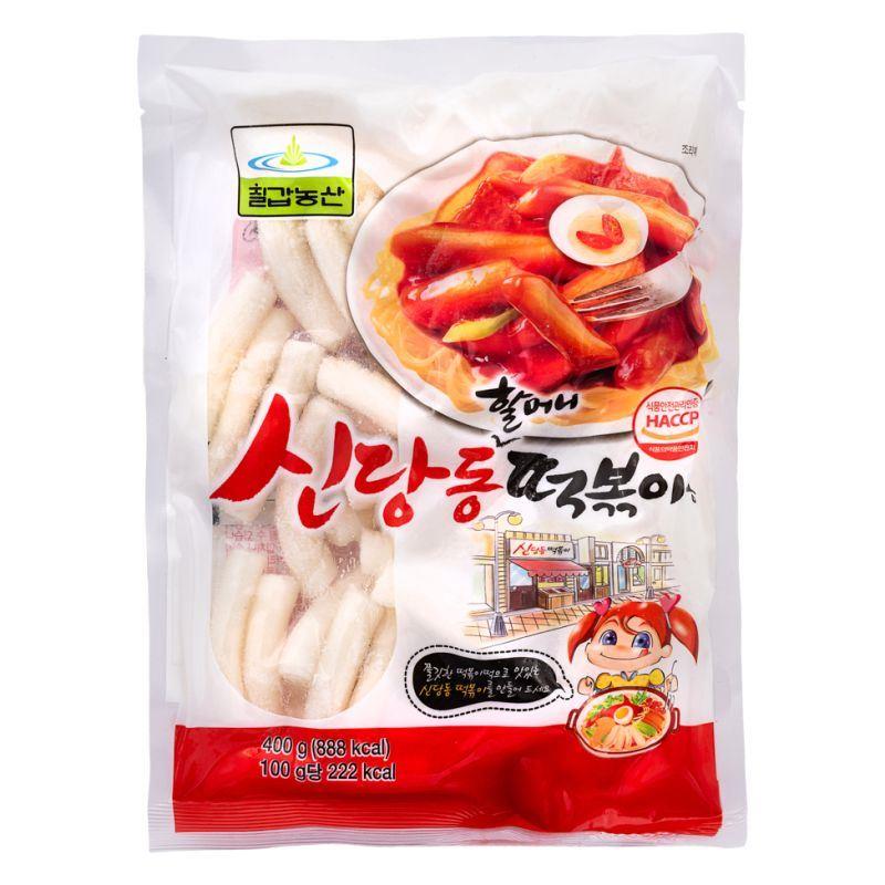 ❄️ Chilkab Frozen Rice Cake (Stick) 신당동할머니떡볶이용 20 x 400g