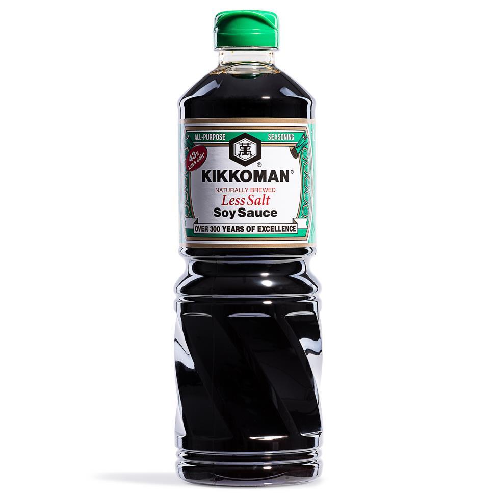 (Case) Kikkoman Naturally Brewed Less Salt Soy Sauce 975ML*6