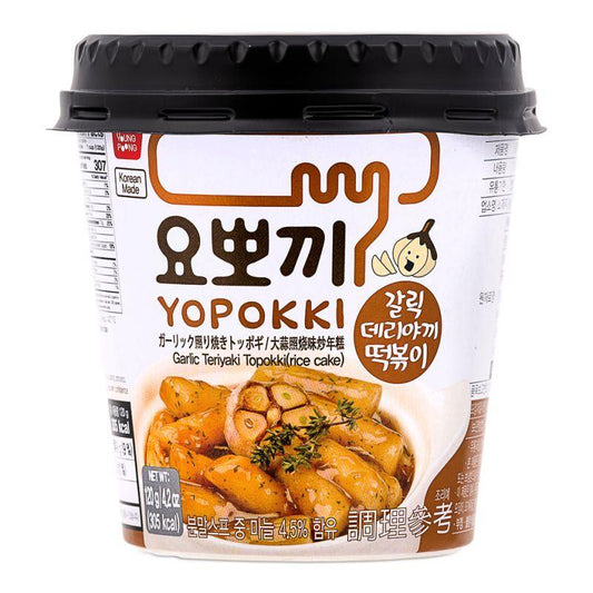(Case) Young Poong Yopokki Garlic Teriyaki Topokki (Rice Cake) Cup 大蒜照燒味炒年糕 (杯) 120g*30