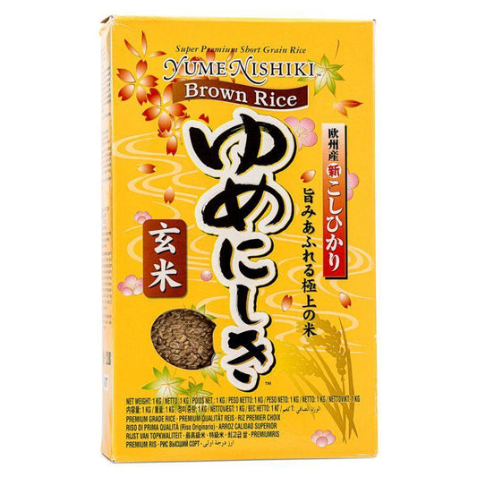 (Case) Yume Nishiki Super Premium Short Grain Brown Rice ゆめにしき玄米 1kg*12