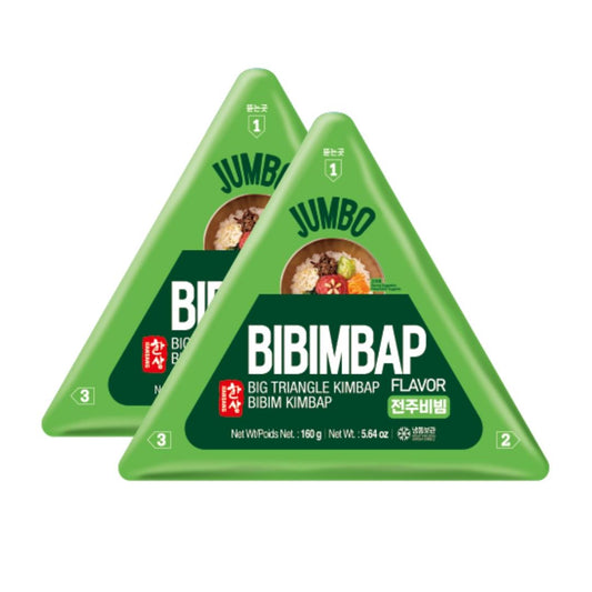 ❄️ Hansang Jumbo Triangle Kimbap (Bibimbap) 한상 점보삼각김밥 전주비빔 20 x (2 x 160g)
