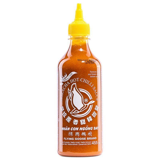 Flying Goose Sriracha Hot Chilli Sauce (Yellow Chilli) 飛鵝商標 是拉差香甜辣椒醬 (黃辣椒) 6 x 455ml