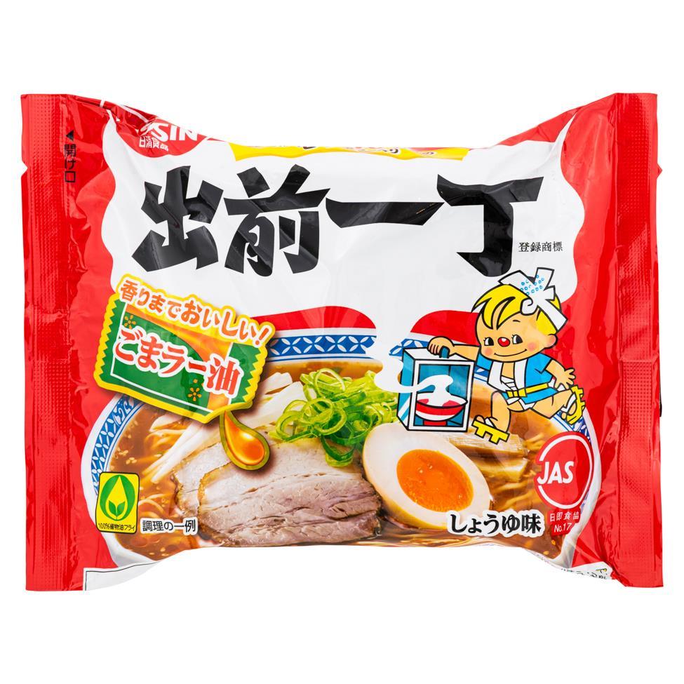 (Case) Nissin Sesame Oil Flavour Instant Noodles (Japanese Version) 出前一丁 日本版麻油味即食湯麵 102g*5*6