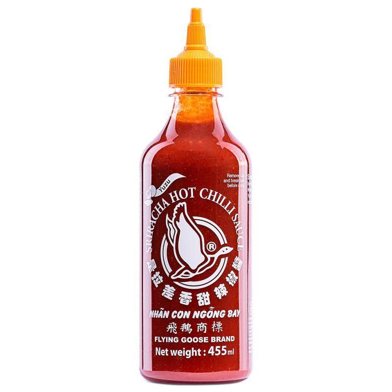 (Case) Flying Goose Sriracha Hot Chilli Sauce (Yuzu) 飛鵝商標 是拉差香甜辣椒醬 (柚子) 455ml*6