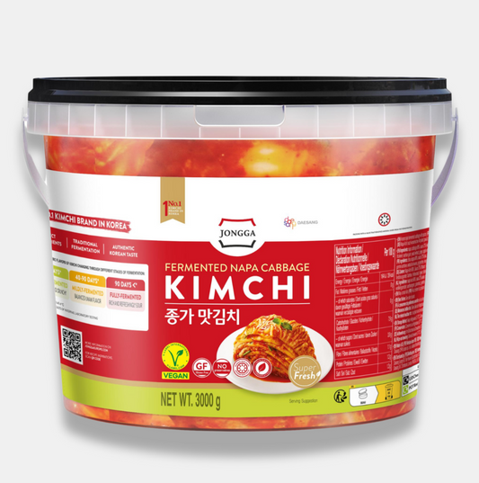 Jongga Vegan Sliced Napa Cabbage Kimchi 3kg