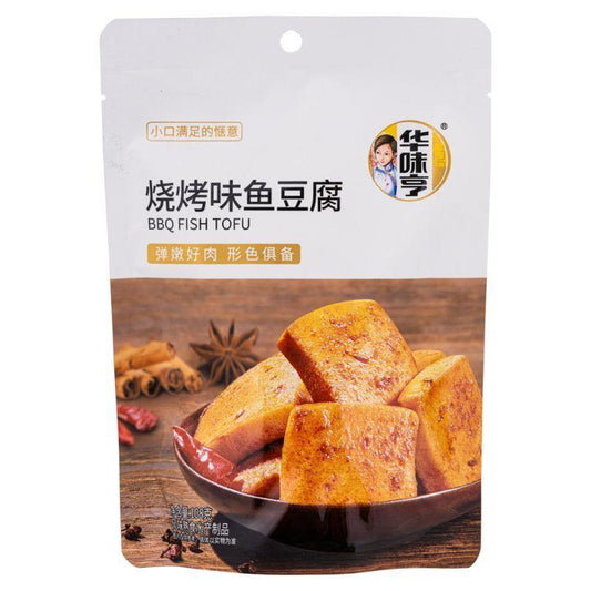 (Case) Hua Wei Heng BBQ Fish Tofu 華味亨 燒烤味魚豆腐 108g*20