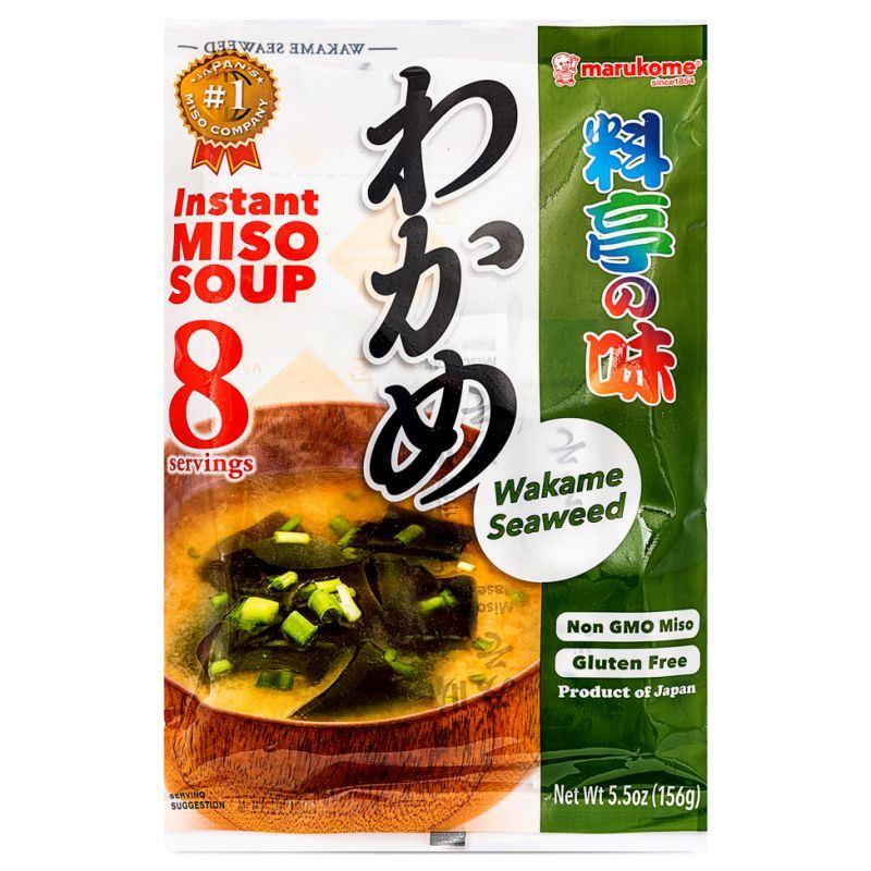 (Case) Marukome Instant Miso Soup (Wakame Seaweed & Green Onion) わかめ 152g (8 pcs)*10