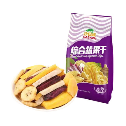 (Case) Sabava Mixed Fruits and Vegetables Chips 沙巴哇 綜合蔬果乾 100g*40