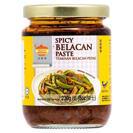 (Case) Tean's Gourmet Spicy Belacan Paste 田師傅 香辣蝦膏 230g*12