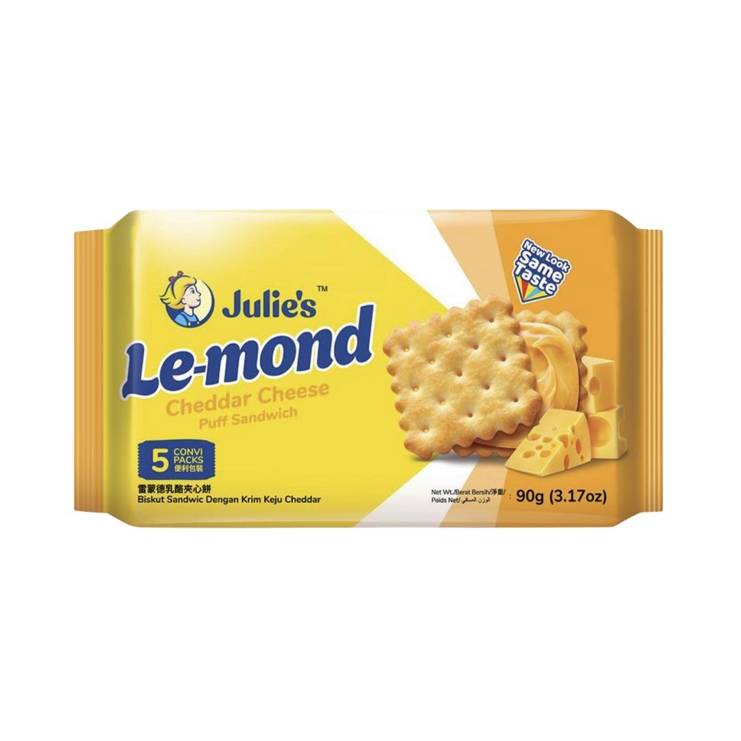 Julie's Le-mond Cheddar Cheese Puff Sandwich 茱蒂絲 雷蒙德乳酪夾心餅 24 x 90g