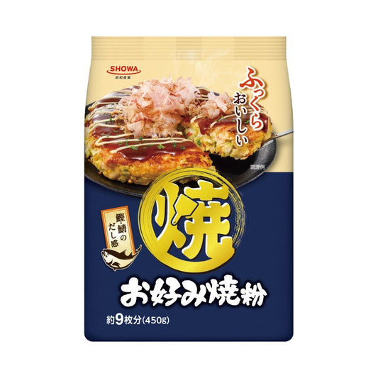(Case) Showa Okonomiyaki Flour 昭和 お好み焼粉 450g*12