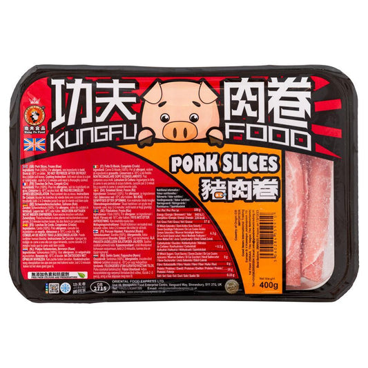 ❄️ Kungfu Frozen Pork Slices for Hot Pot 功夫 豬肉卷 20 x 400g