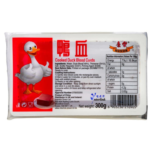 (Case) Honor Cooked Duck Blood Curds 康樂 鴨血 300g*20