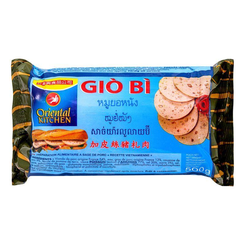 ❄️ Oriental Kitchen Vietnamese Sausage (Gio Bi) 萬興 加皮絲豬扎肉 20 x 500g