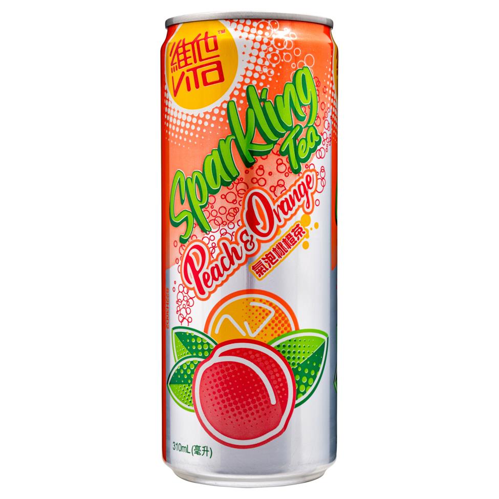 Vita Sparkling Peach & Orange Tea 維他 氣泡桃橙茶 8 x (6 x 310ml)