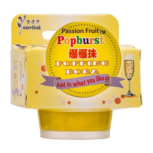 (Case) RW Popburst Popping Boba (Passion Fruit Flavour) 一直旺 爆爆珠 (百香果味) 130g*24
