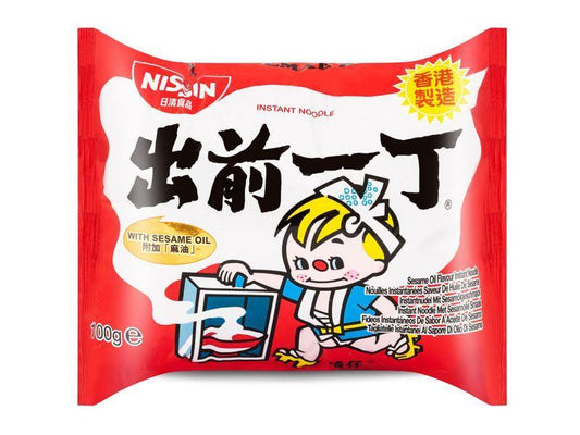 (Case) Nissin Sesame Oil Flavour Instant Noodles 出前一丁 麻油味即食湯麵 100g*30