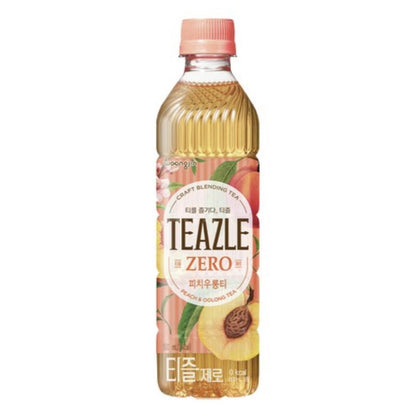 Woongjin Teazle Zero Peach & Oolong Tea 티즐 제로 피치우롱티 20 x 500ml