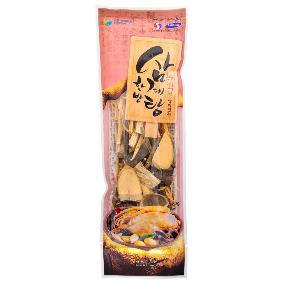 (Case) Seochowon Dried  Mixed Vegetable for Ginseng Chicken Soup 서초원 한방삼계탕재료 80g*50