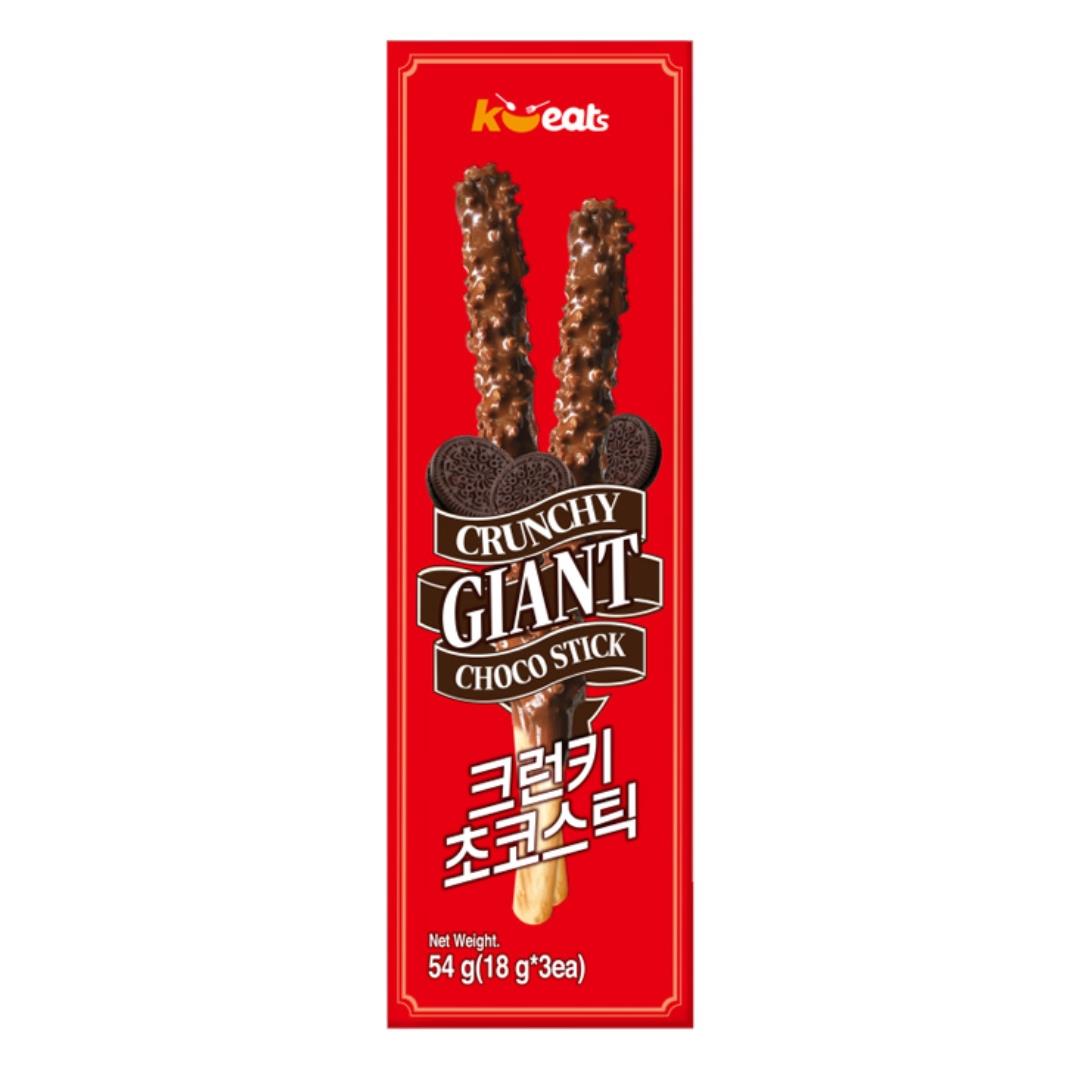 K-eats Crunchy Giant Choco Stick 크런키 초코스틱 32 x 54g (3 x 18g)