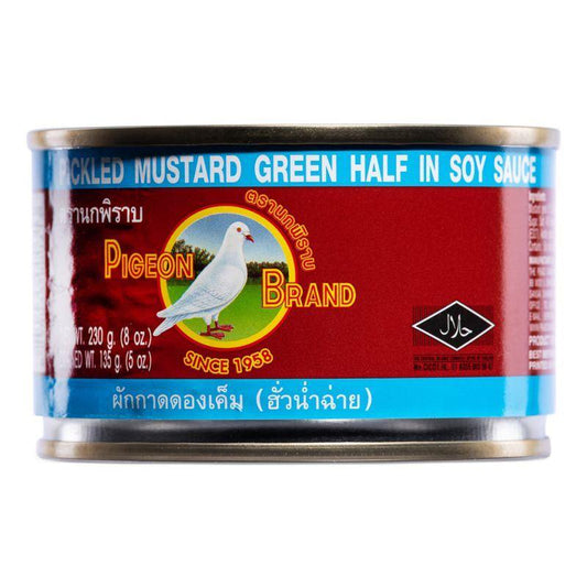 (Case) Pigeon Brand Pickled Mustard Green Half in Soy Sauce 白鴿牌 華南菜 230g*24